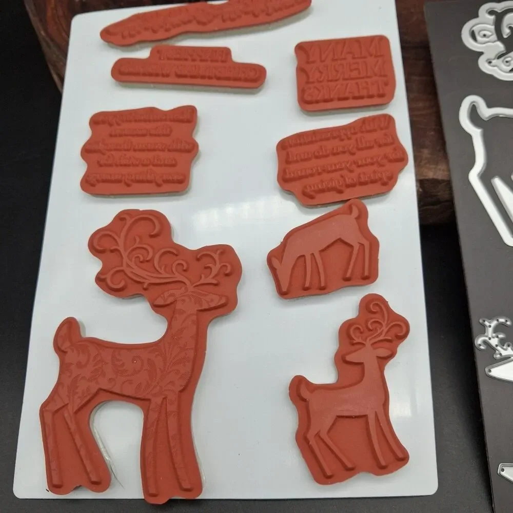 Stampin' Up! Dashing Deer Stamp Set & Detailed Deer Dies Bundle Retired